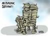 Cartoon: Mubarak defiant! (small) by Satish Acharya tagged mubarak egypt