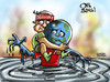 Cartoon: World Oil Crisis (small) by Satish Acharya tagged arab world libya gaddafi oil crisis