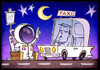 Cartoon: taxi (small) by Giacomo tagged travel taxi moon astronaut car giacomo cardelli jack lombrio