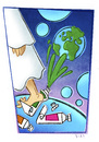 Cartoon: The creation (small) by Giacomo tagged creation,god,universe,big,bang,planets,colors,kick,tempera,green,giacomo,cardelli