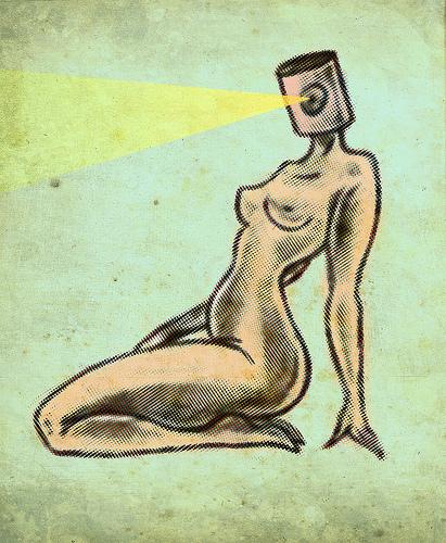 Cartoon: Sultry (medium) by LUIS PEREZ PEREZ tagged sultry,nude