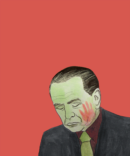 Cartoon: Berlusconi la claque (medium) by No tagged berlusconi,italie,italia,referundum