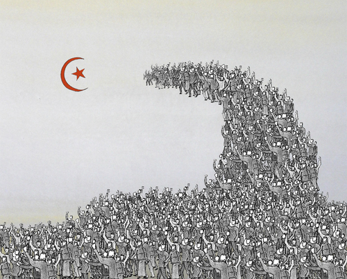 Cartoon: Tunisie revolution (medium) by No tagged tunisie,revolution,revolte,jasmin