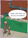 Cartoon: Kreis des Lebens (small) by Frank Zimmermann tagged kreis,des,lebens,ratte,kanalisation,rohr,kanal