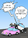 Cartoon: PAGING (small) by Frank Zimmermann tagged police,car,funk,page,pink,come,street,fxxx,38,cartoon