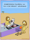 Cartoon: Scannerkasse (small) by Frank Zimmermann tagged scannerkasse,löwe,zebra,kasse,serengeti,piep,einkaufswagen