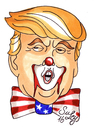 Cartoon: Gruselclown - Made in USA (small) by Suley tagged trump donald usa wahl präsident weiße haus amerika republikaner horror grusel clown maske politik präsidentschaftswahl staaten hillary clinton