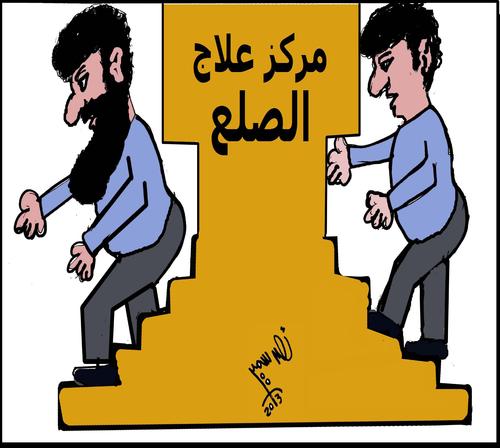Cartoon: BALD (medium) by AHMEDSAMIRFARID tagged bald,ahmed,samir,farid