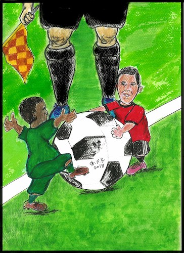 Cartoon: world cup 2018 (medium) by AHMEDSAMIRFARID tagged salah,ahmedsamirfarid,ahmed,samir,farid,mo,ksa,fifa,soccer,football,cartoon,caricature,egypt,worldcup,egyptair