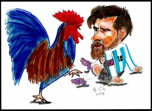 Cartoon: world cup 2018 (medium) by AHMEDSAMIRFARID tagged salah,ahmedsamirfarid,ahmed,samir,farid,mo,messi,france,argentina,worldcup,cartoon,caricature,egypt,egyptair