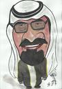 Cartoon: KING OF KSA (small) by AHMEDSAMIRFARID tagged ahmed,samir,farid,king,ksa,abdalla,egyptair,comics,caricature,cartoon