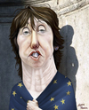 Cartoon: Catherine Ashton. (small) by Maria Hamrin tagged labour eu leader soland ferro waldner rompuy barrosso ukraine