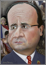Cartoon: Francois Hollande (small) by Maria Hamrin tagged caricature,president,leader,chief,paris,france,eiffel,tower,marianne,rose,mistress,trikoloren,marine