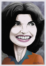 Cartoon: Jackie Kennedy Onassis. (small) by Maria Hamrin tagged caricature,america,reservoir,fashion,elegance,grace,icon,1960s