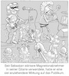 Cartoon: Magnettonabnehmer (small) by Oliver Gerke tagged magnet,tonabnehmer,pickup,gitarre,heavy,metal,piercing,groupies,fans