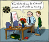 Cartoon: Elternzeit (small) by Hannes tagged elternzeit,mutter,kind,büro,männer,chaos,unordnung,alltag,rückkehr,kollegen