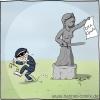 Cartoon: Justitia (small) by Hannes tagged bka,justitia,gesetz,verfassung,zensur,überwachung,politik,grundgesetz