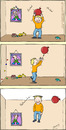 Cartoon: statische Experimente (small) by Hannes tagged luftballon,junge,kind,statische,aufladung,clown,ballon,experiment,kinderzimmer