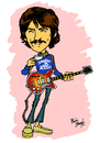 Cartoon: George Harrison (small) by Marty Street tagged beatles,george