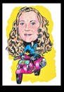Cartoon: private portrait (small) by Marty Street tagged scooters,vespa