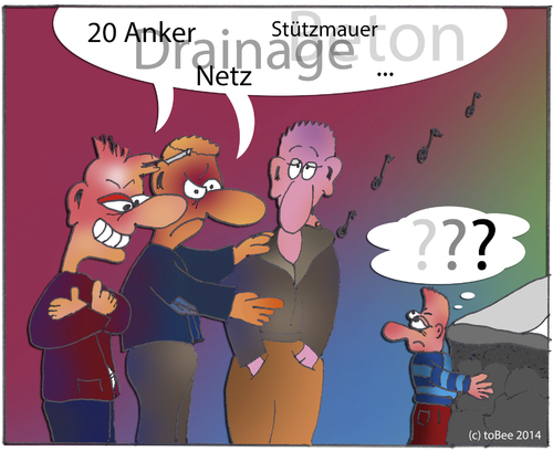 Cartoon: Baureportage (medium) by toBee tagged bau,probleme,kommunikation