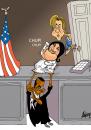Cartoon: The Oval Office (small) by KARRY tagged lewinsky,hillary,clinton,obama,cartoon,karry
