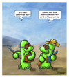 Cartoon: Die Natur schlägt zurück... (small) by Troganer tagged bank,überfall,kriminalität,kaktus,wüste
