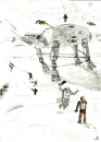 Cartoon: Hoth War (small) by uharc123 tagged star,wars,hoth,lightsaber,war,luke,pilot