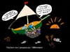 Cartoon: Existenz bedroht (small) by Maddn tagged flüchtlinge,asylanten,ertrunken,lampedusa,mittelmeer,armut,existenz,bedroht