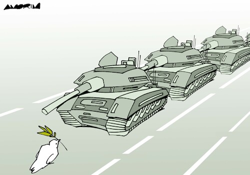 Cartoon: 35th Anniversary of Tiananmen Sq (medium) by Amorim tagged china,tiananmen,square,protests,china,tiananmen,square,protests