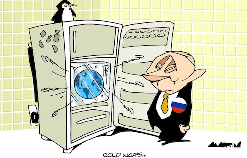 Cartoon: Cold wars (medium) by Amorim tagged nato,ukraine,putin