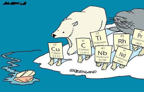 Cartoon: Inhabitants of Greenland (medium) by Amorim tagged greenland,trump,mineral,reserves,greenland,trump,mineral,reserves