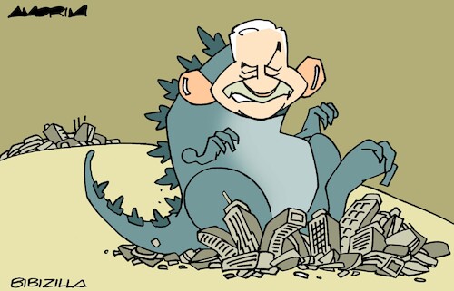 Cartoon: Monsters Inc (medium) by Amorim tagged gaza,lebanon,netanyahu,gaza,lebanon,netanyahu