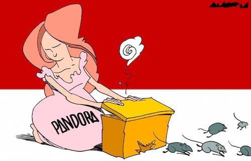 Cartoon: Pandora papers (medium) by Amorim tagged pandora,papers,money,laundering,investigative,journalism
