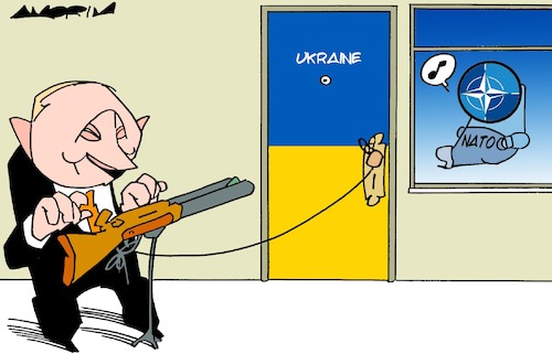 Cartoon: Trap (medium) by Amorim tagged nato,ukraine,putin,nato,ukraine,putin