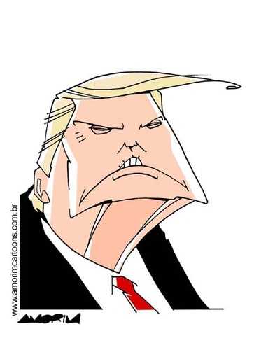 Cartoon: Trump (medium) by Amorim tagged donald,trump