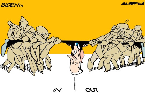 Cartoon: Tug of war (medium) by Amorim tagged us,elections,2024,biden,trump,us,elections,2024,biden,trump