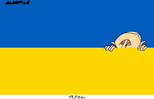 Cartoon: Ukrainian Crisis II (medium) by Amorim tagged biden,putin,ukraine,putin,ukraine,russia