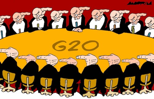 Cartoon: Whose fault? (medium) by Amorim tagged brasil,g20,global,warming,brasil,g20,global,warming