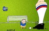 Cartoon: Barrier Player (small) by Amorim tagged europe,zelenski,putin