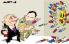 Cartoon: Darts (small) by Amorim tagged putin,zelensky,nuclear,power,plants