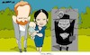 Cartoon: Harry and Meghan (small) by Amorim tagged harry,meghan,elizabeth,ii