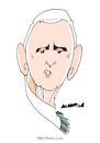 Cartoon: Mike Pence (small) by Amorim tagged mike,pence,usa