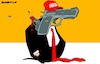 Cartoon: Own poison (small) by Amorim tagged us,election,2024,trump,biden