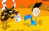 Cartoon: Road Runner (small) by Amorim tagged south,korea,yoon,suk,yeol,looney,tunes