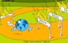 Cartoon: Running with hurdles (small) by Amorim tagged global,warming,climate,changes,pollution