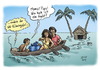 Cartoon: Klimagipfel (small) by thomasvelte tagged klimagipfel,südsee,überschwemmung,einbaum,boot,familie,flucht,ozean,klimawandel