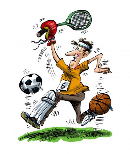 Cartoon: Book Cover (medium) by Ian Baker tagged sport,book