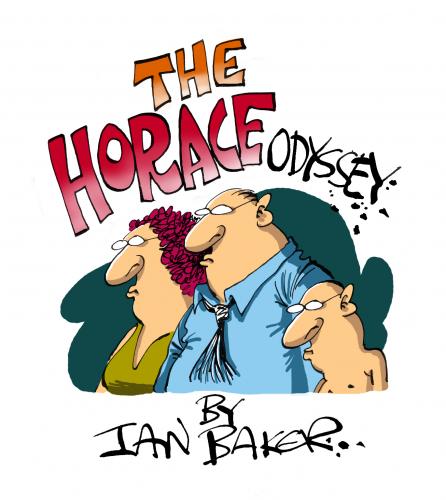Cartoon: The Horace Odyssey (medium) by Ian Baker tagged horace,odyssey,characters,design,merchandise,marketing