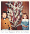 Cartoon: 1970s Christmas (small) by Ian Baker tagged christmas,xmas,1970s,1970,seventies,sheffield,england,tree,decorations,kids,ian,baker,cartoon,caricature,parody,spoof,nostalgia,cute,debbie,clough,cousin,festive,season,cardigan,bow,tie,father,december,winter,vintage